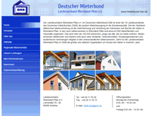 Tablet Screenshot of mieterbund-rhpl.de